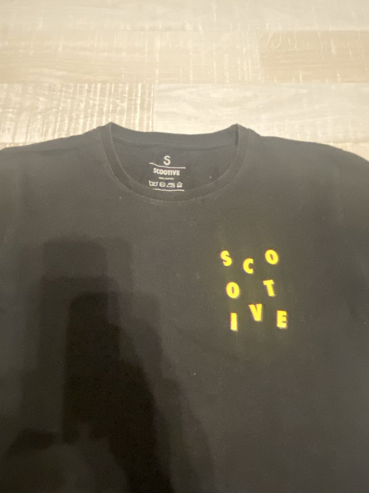 Scootive koszulka  t-shirt czarny r. S