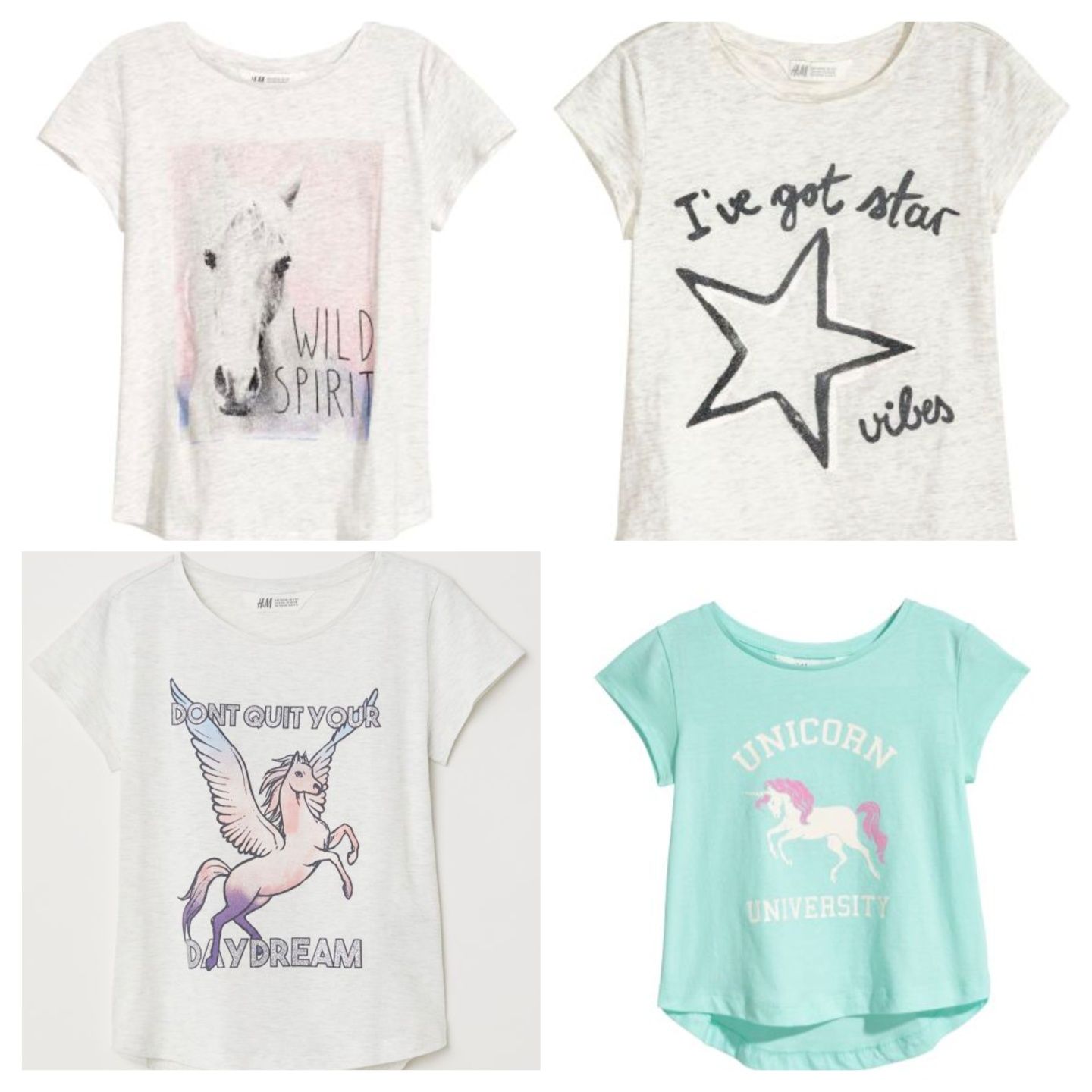 Бавовняні футболки H&M для дівчинки 134, 140, 146,152,158,164,170