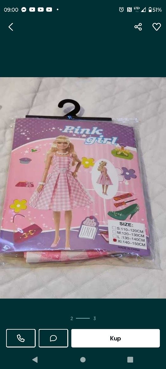 Strój/przebranie Barbie