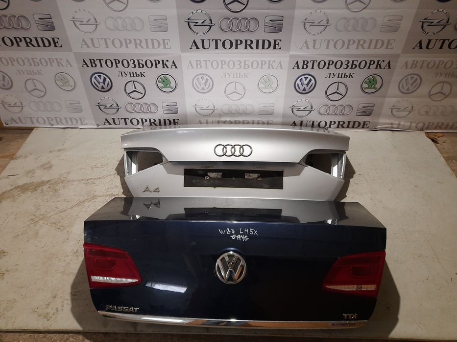 Кришка багажника Passat B7 седан, кришка Audi A4 B8 седан