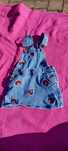 Primark jeansowa ogrodniczka myszka minnie spodniczka 86 92