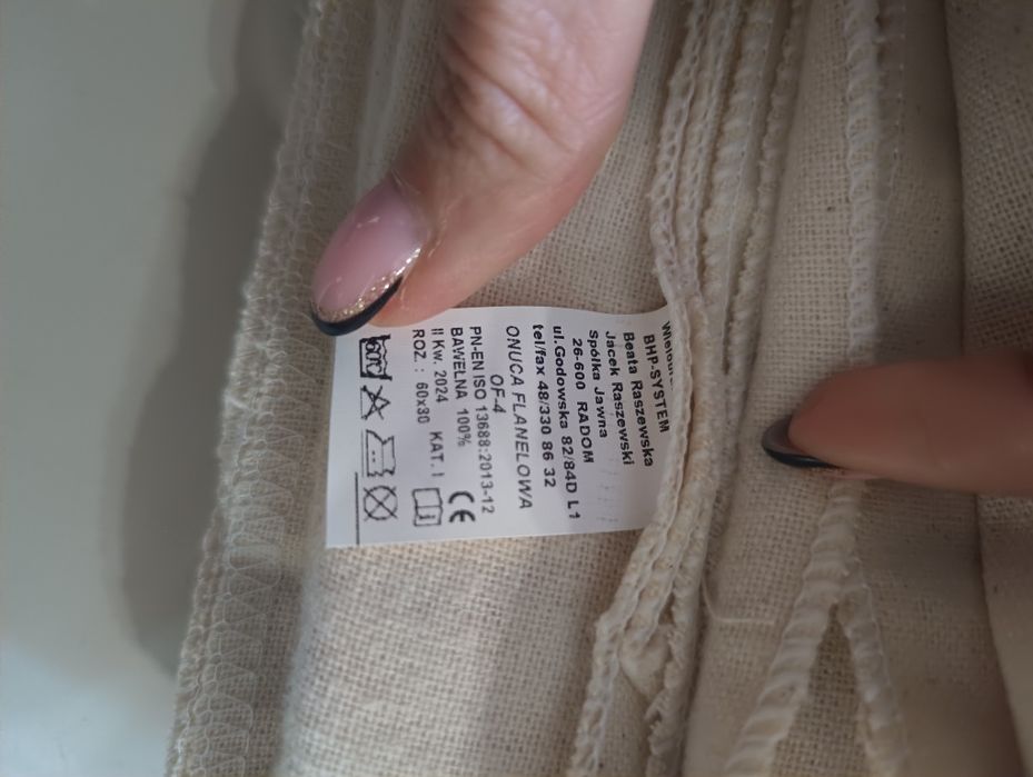 Onuce flanelowe górnicze bawełniane 60x80 7szt