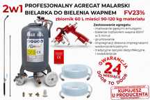 Bielarka do malowania mlekiem wapiennym agregat malarski pistolet 60l