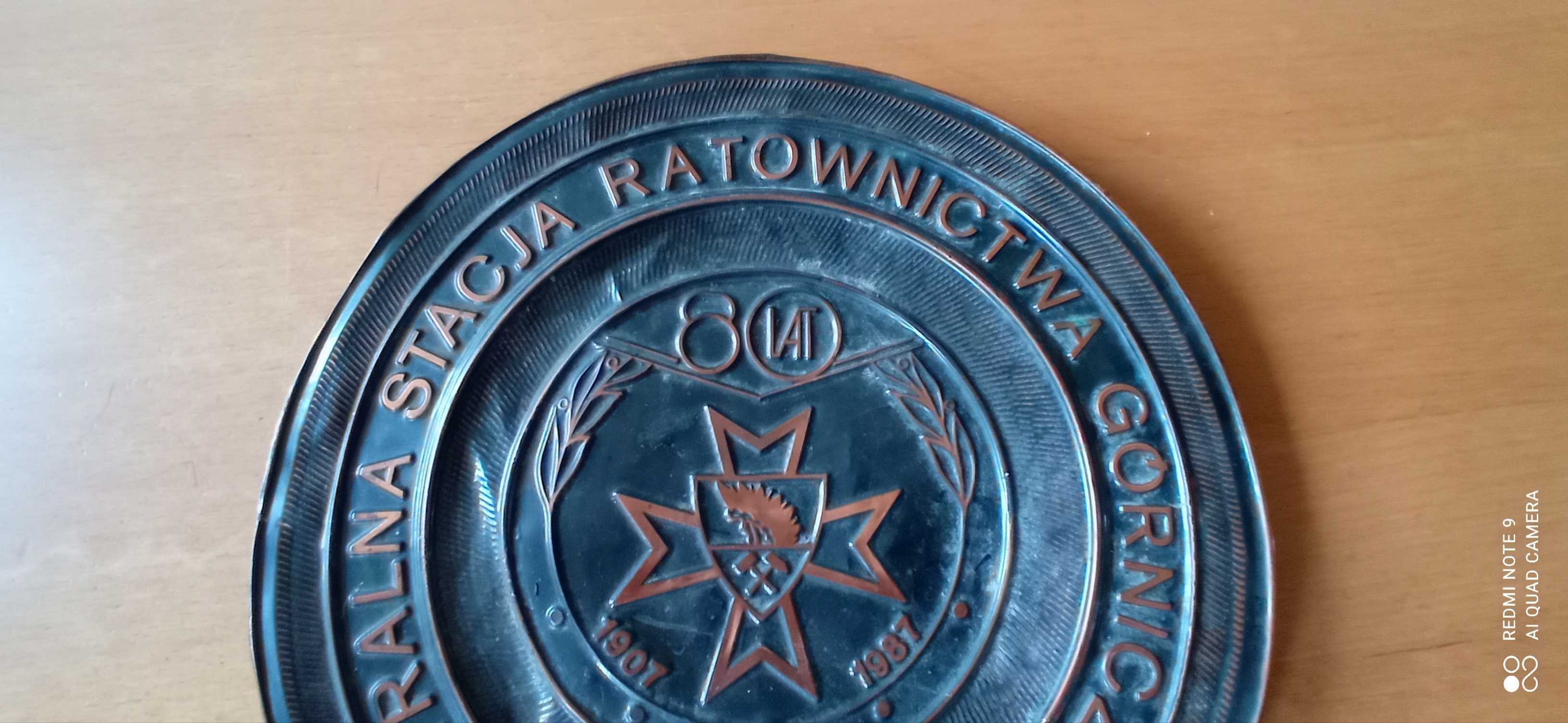 Patera Centralna Stacja Ratownictwa Górniczego 1987 rok okazjonalna