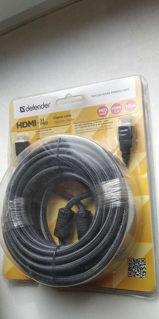 Цифровий кабель Defender HDMI-33PRO HDMI MM, ver1.4 10 м (87435)