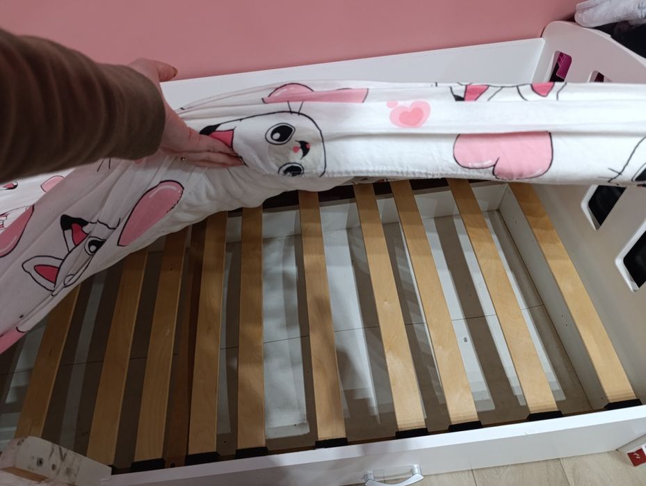 Łóżko 180/80 białe z szufladą