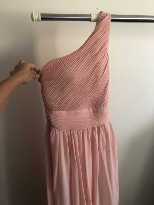 Vestido rosa cerimónia