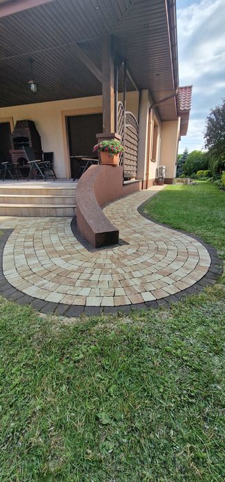 Układanie kostki brukowej, usługi minikoparką, przyłącza ,płoty betono