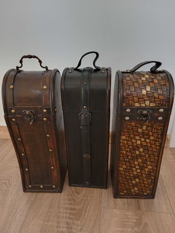 Kufry drewniane ozdobne