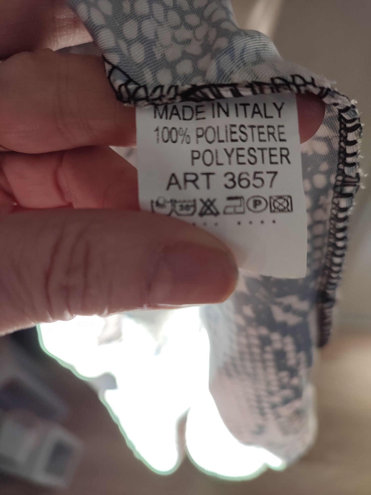 Top damski , Made in Italy roz uniwersalny, wężowy print brązowo-czarn