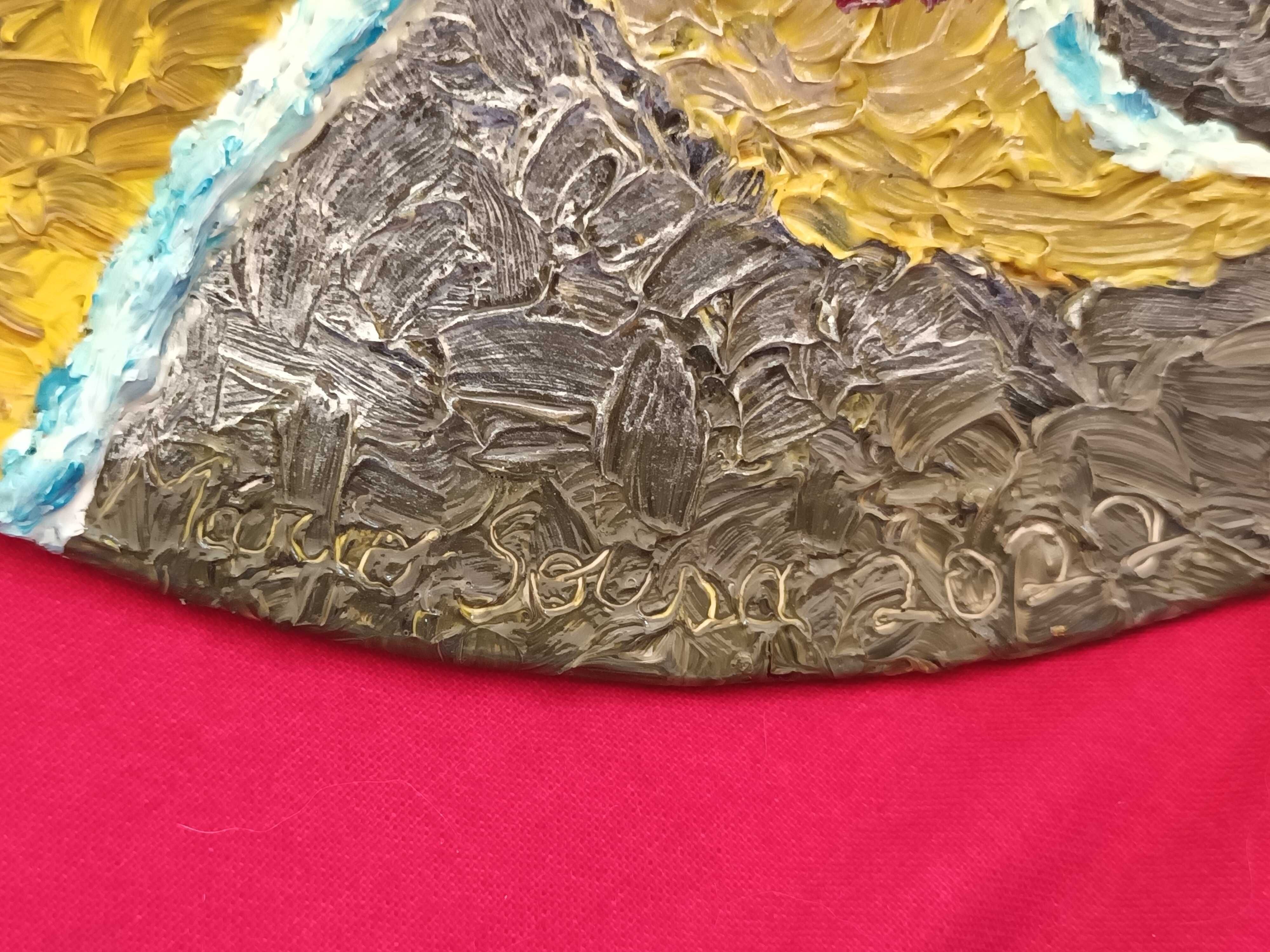 Sim ou Não?: (Óleo sobre cerâmica com 20,3 cm diâmetro)