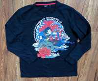 T-shirt CROPP r.XXL samuraj czarny długi rękaw