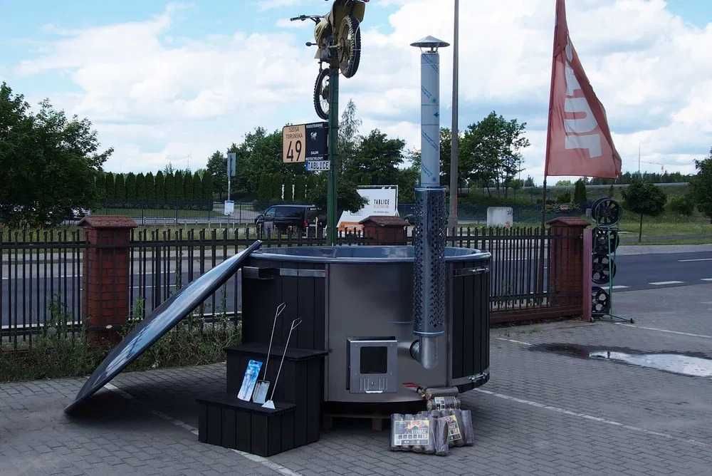 Balia bania ogrodowa jacuzzi gorąca beczka spa hydro aero led
