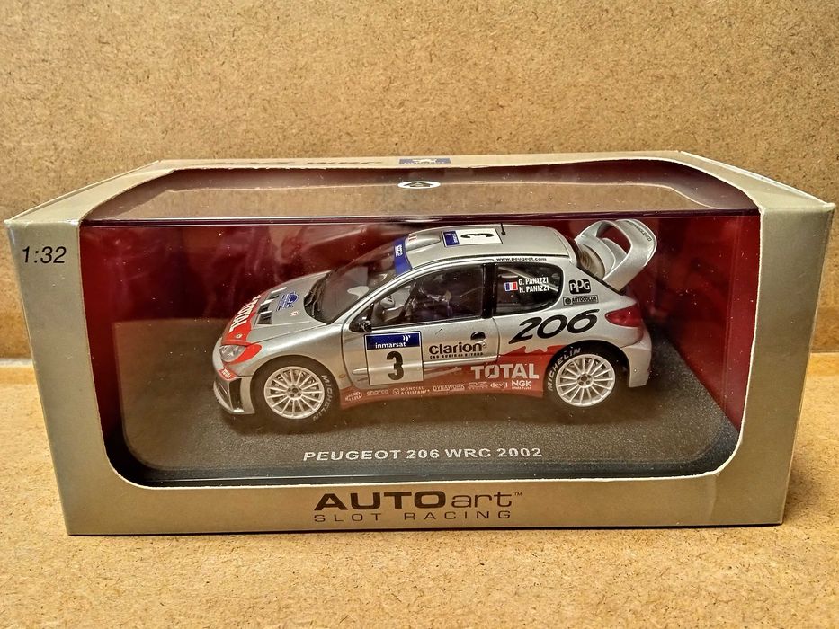 SlotCar 1/32 AUTOart Peugeot 206 WRC 2002