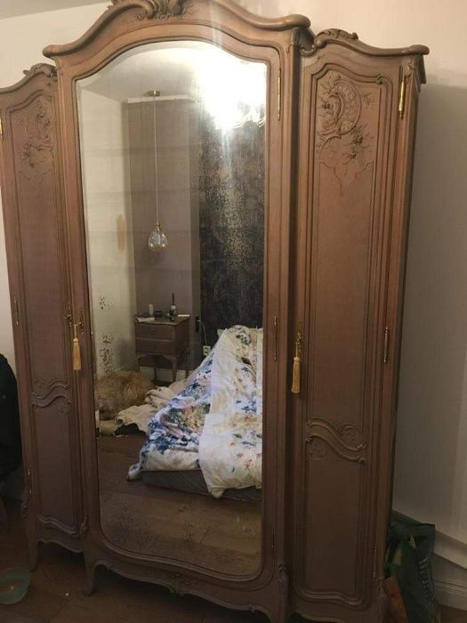 Stylowa szafa Ludwik Filip z lustrem