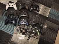 7 padów PDP xbox (przewodo) + części zamienne do naprawy lub na części