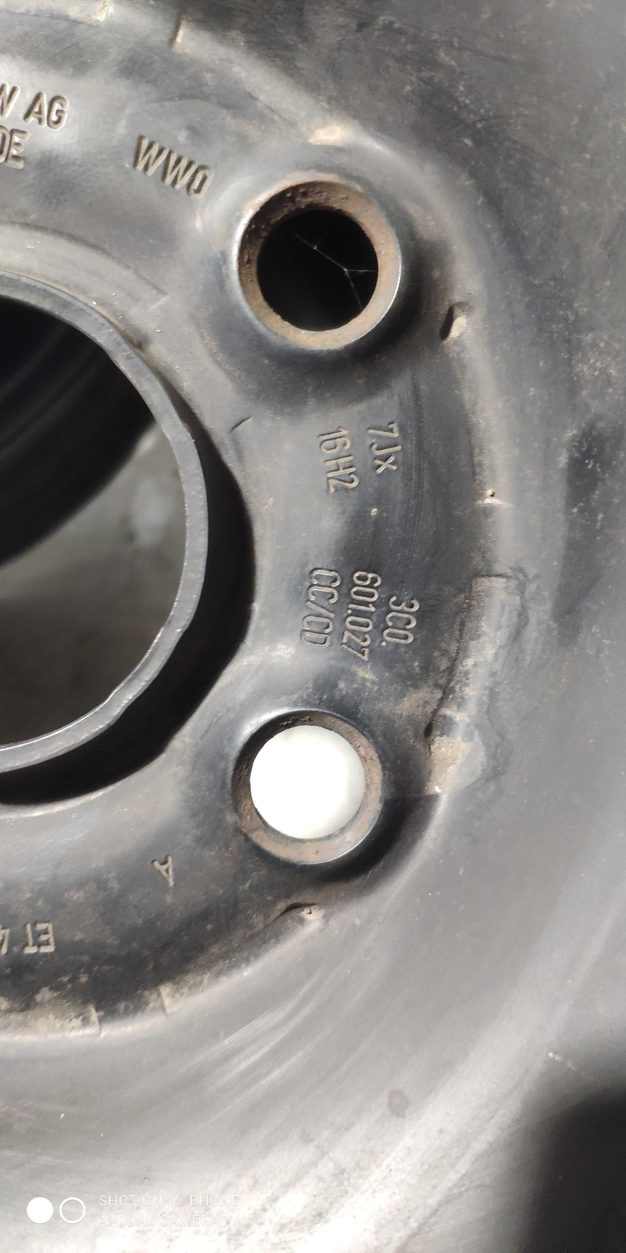 Felgi 5x112 VW 7Jx16H2 stalowe komplet 4szt et 45 proste szerokie