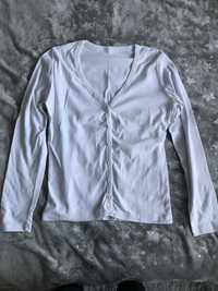 Bluzka kardigan sweter sweter biały na guziki guziczki rozm. 40 L #6