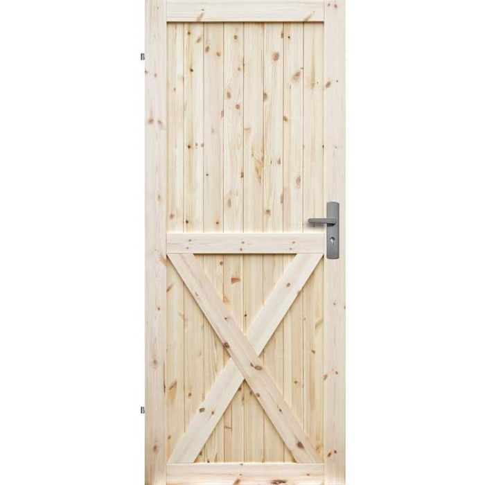 Drzwi sosnowe Lewe - "80" Loft X - wewnętrzne drewniane Wyprzedaż
