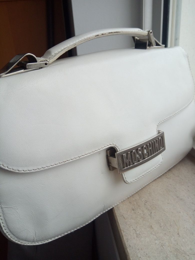 Moschino vintage handbag (mala de mão) branca