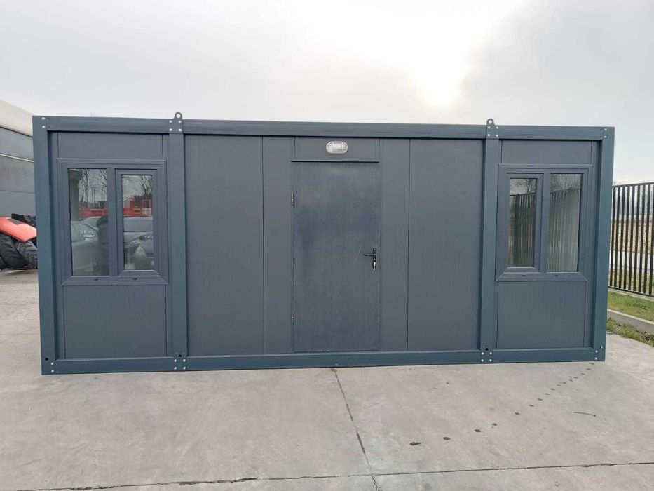 Kontenery antracytowe 6x2,4 - biurowe, budowlane, pawilony . OD RĘKI !