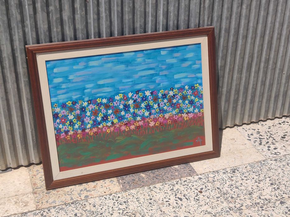 Quadro pintado à mão