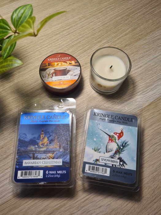 Zestaw zimowych wosków i mini świec