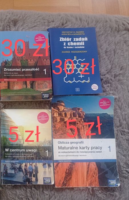 Oblicza geografii 1, matematyka zr 1, polski, zbiór chemia pazdro,wos