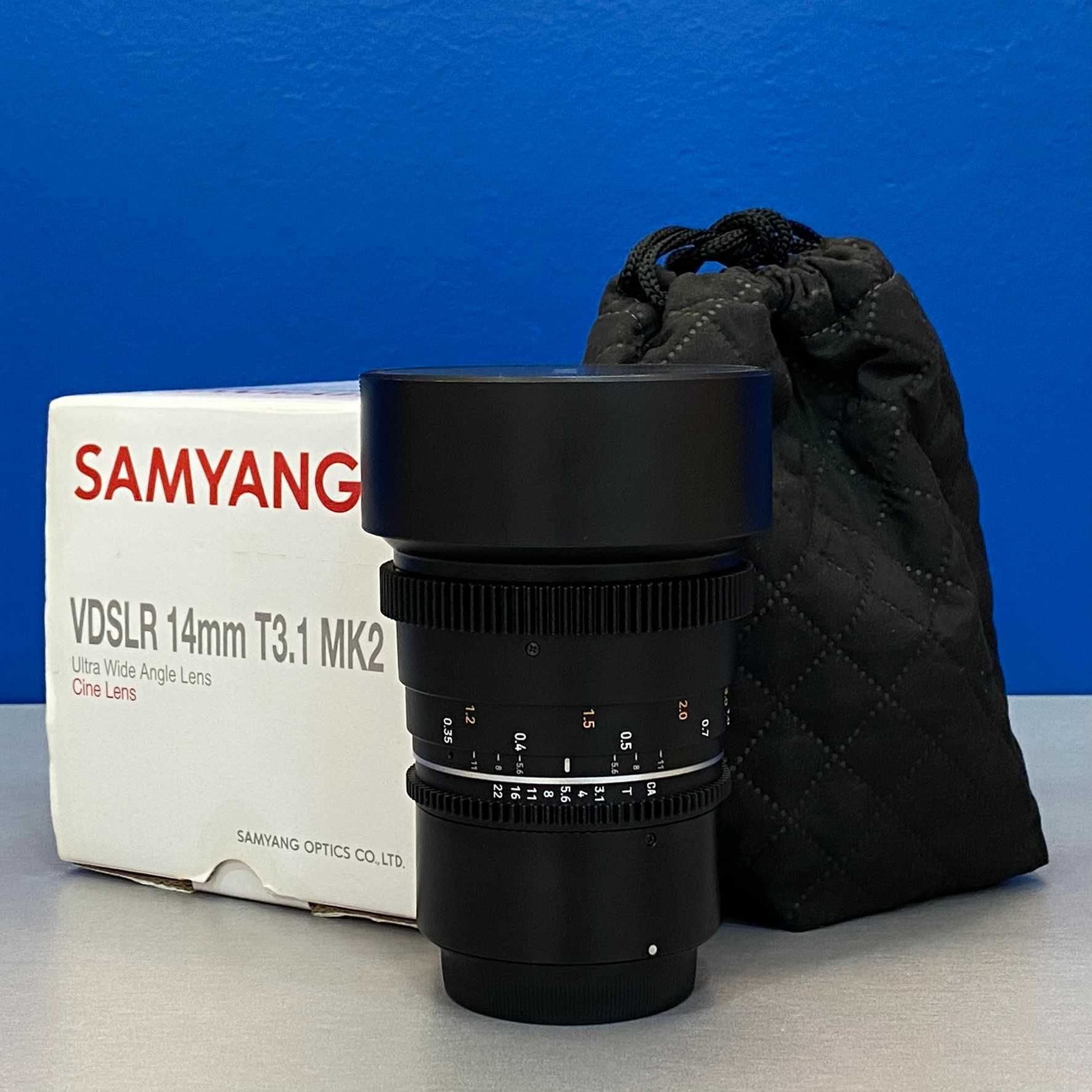 Samyang 14mm T3.1 MK2 Cine (Canon RF) - 3 ANOS DE GARANTIA