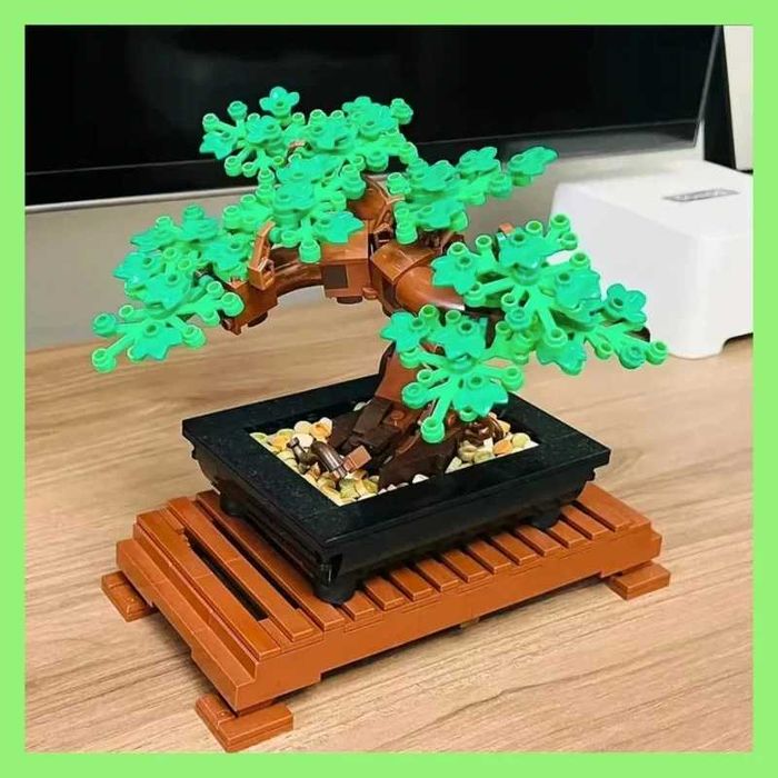Zestaw Drzewko Bonsai 878 elementów Kompatybilne z LEGO Botanic 10281