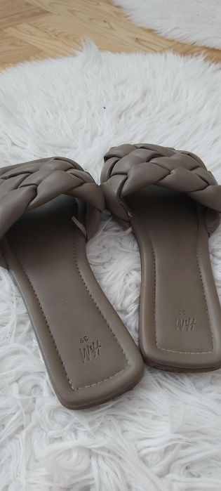 Klapki plecione sandały h&m letnie 39 40