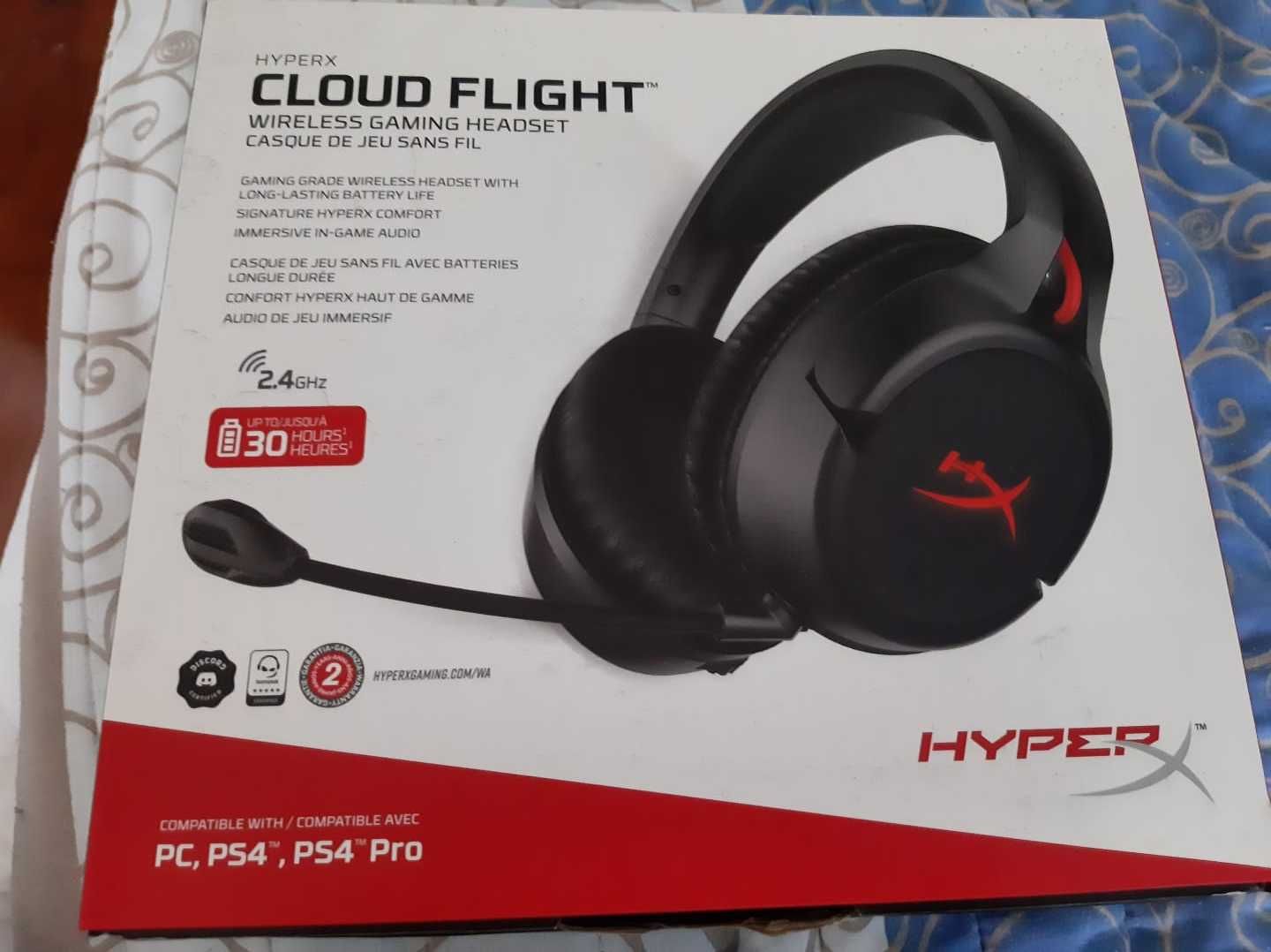 HyperX Cloud Flight - Usados sem almofadas