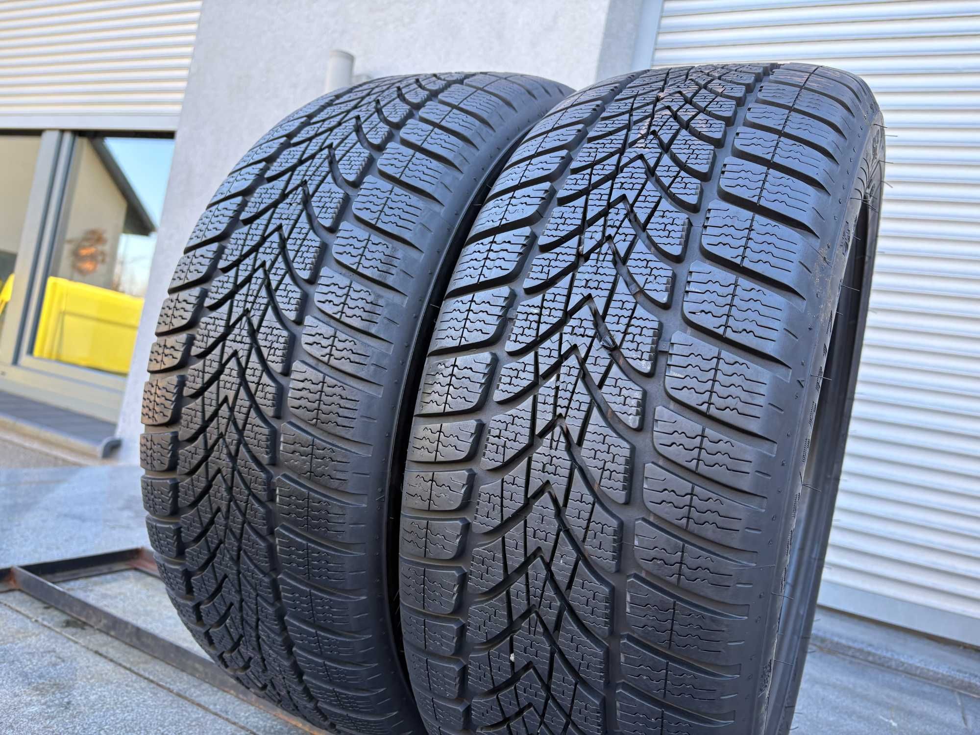 2szt zimowe 225/55R17 Dunlop RSC 7,4mm 2023r świetny stan! Z112