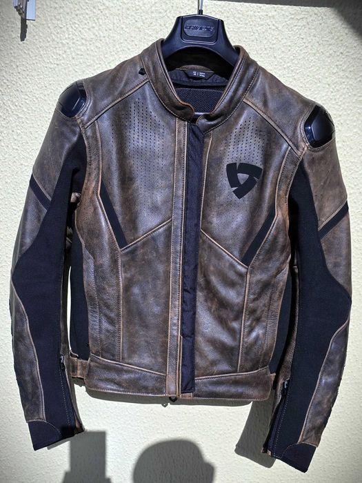 Casaco Moto REV´IT! Parallax (Pele/Tecido), Castanho, Tamanho S