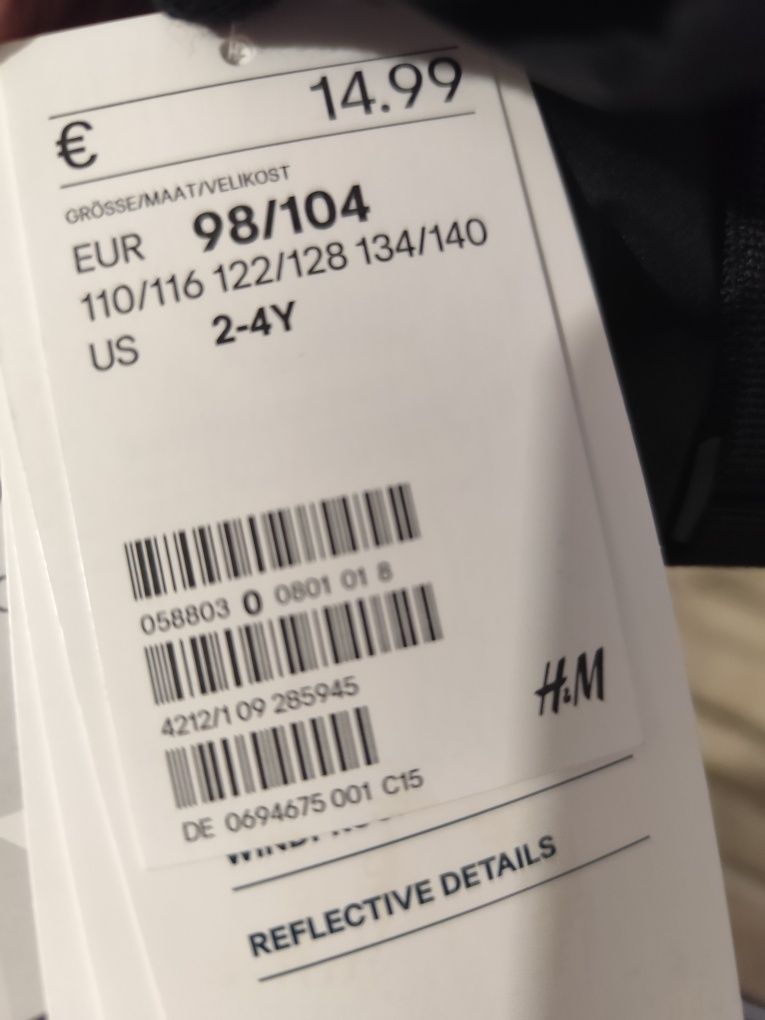 Зимние рукавицы 3-4 года, перчатки H&M, краги