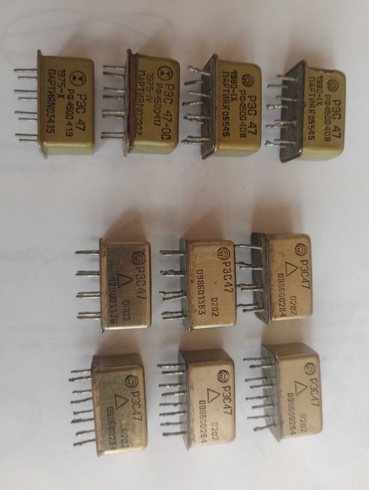 Реле РЭС 8, РЭС 10, РЭС 47, РЭС 60, РПС 45