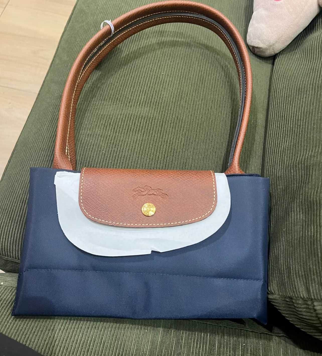LongChamp Torebka Le Pliage Original L, kolor morza (morski niebieski)