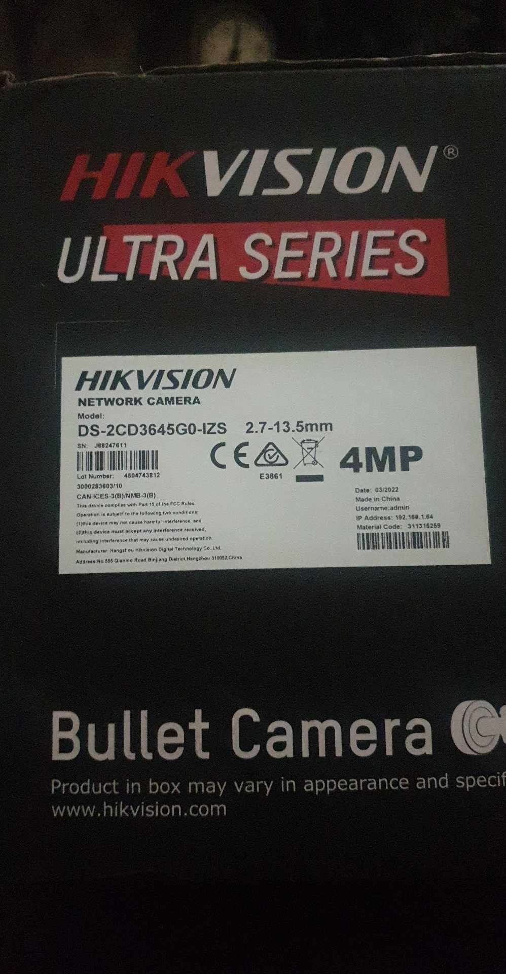 Kamera DS-2CD3645G0-IZS(2.7-13.5mm)(C) Hikvision
