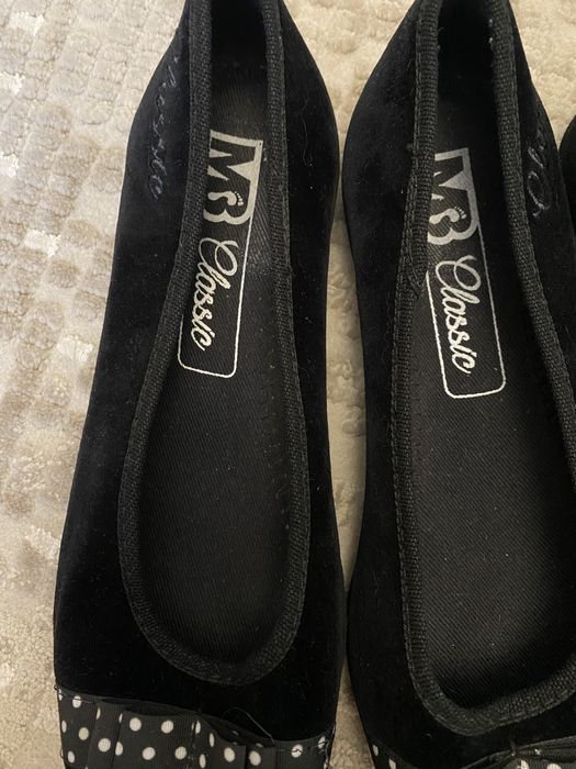 Балетки тапочки Atmosphere MB Classic чорні замша 38