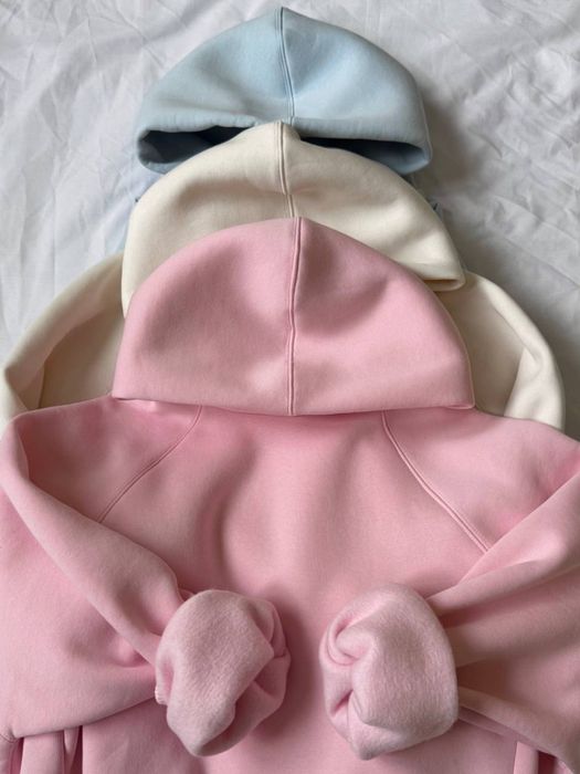 Тепле якісне худі на флісі, базове оверсайз худі, зимове жіноче худі