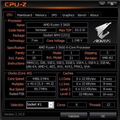 Komplekt r5 5600+32gb+aurus elite