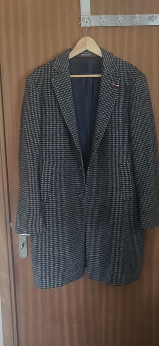 Sobretudo Axadrezado lã merino Lion of Porsches M