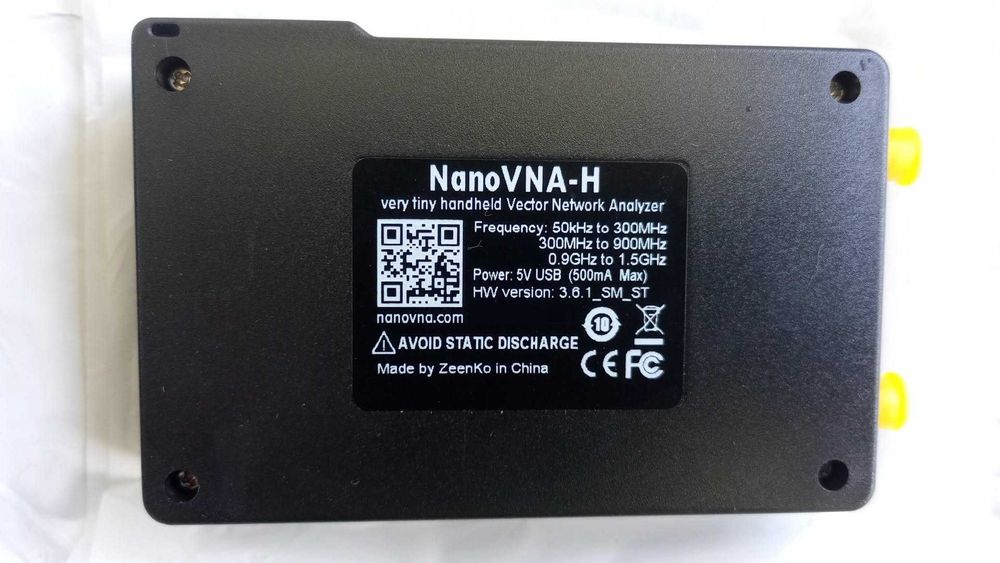 NanoVNA very tiny handheld Vector Network Analizer 50 kHz - 1500 MHz