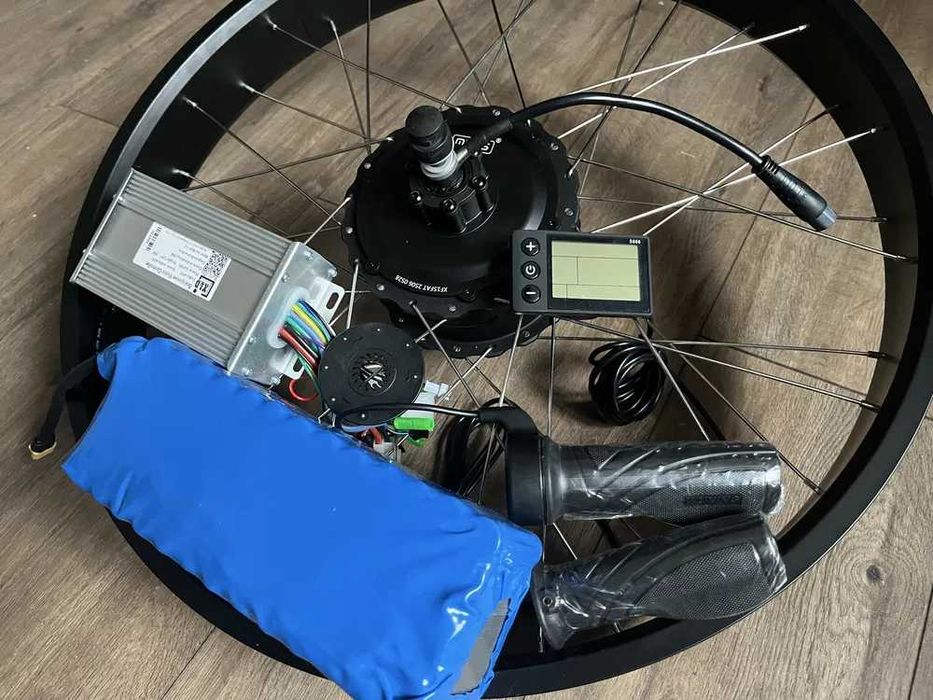 MXUS Повний Набір для електровелосипеда,Водостійкий мотор,Електронабір