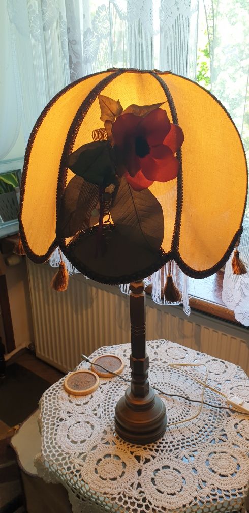 Stara lampka mosiężna - vintage prl