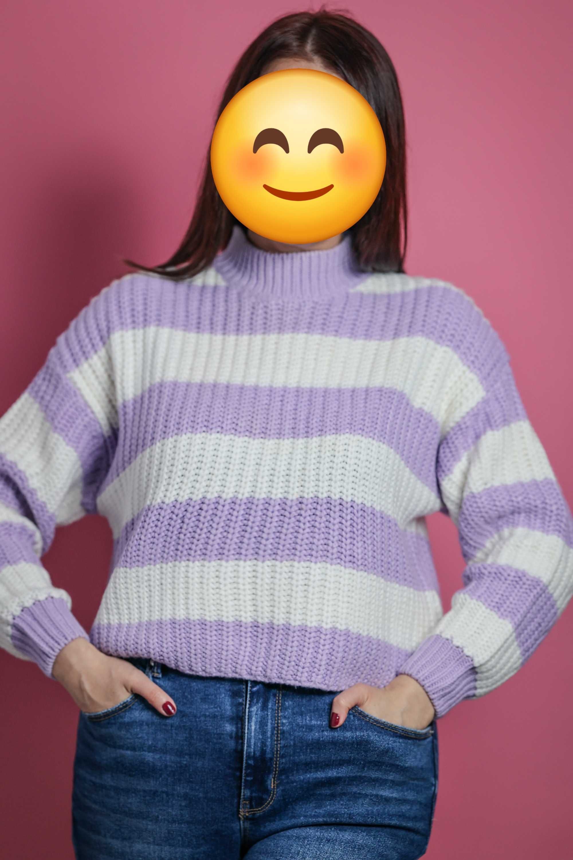 Sweter Sinsay w paski, nowy, nienoszony rozm. XS