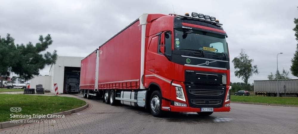 Volvo FH4 , 500 km 2016rok zestaw 7.7+7.7 jumbo