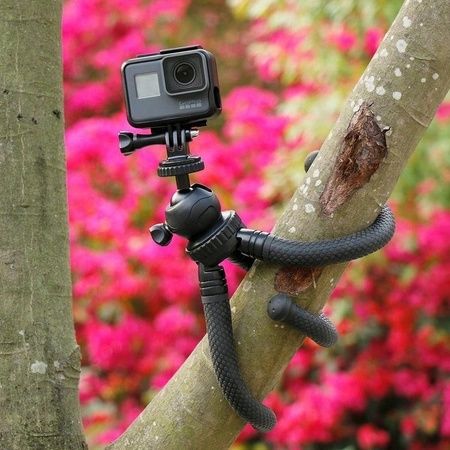 Statyw elastyczny giętki octopus telefon aparat GoPro gwint 1/4 +pilot