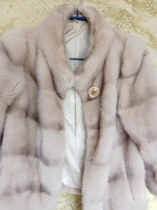 Шуба Норка рожева S-M трансформер