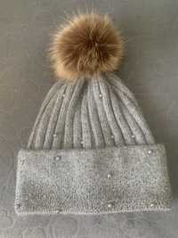 Кашемировая зимняя шапка